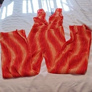 Fashion Nova Women's Sunset Cruise Plisse Jumpsuit, Size: S, NWT